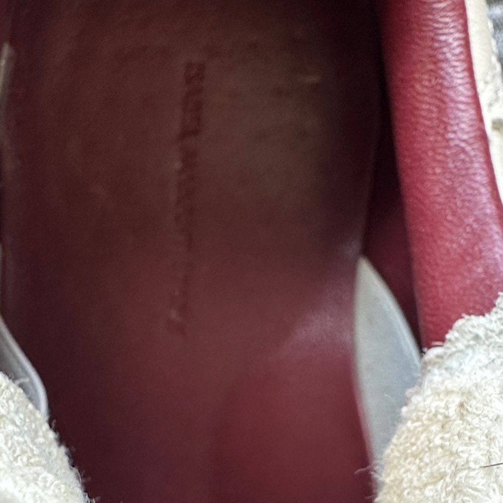 Isabel Marant Cream and Burgundy Sneakers 37 - Picture 3 of 6